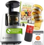Nutrilovers Entsafter Slow Juicer NUTRI-PRESS NO.1 Testsieger Saftausbeute 3 Siebe