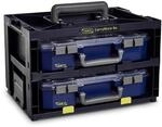 raaco CarryMore 80x2: Leicht Sortimentskasten f&uuml;r Werkstatt, Kistenberg mit 2