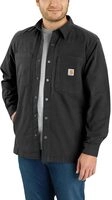 Carhartt Rugged Flex Relaxed Fit Canvas Fleece-Lined Snap-Front Shirt Jac