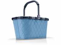 reisenthel carrybag frame rhombus blue Stabiler Einkaufskorb mit viel Stauraum und