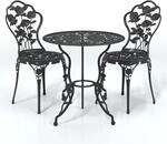 vidaXL Bistroset 3-TLG. Balkonm&ouml;bel Gartenm&ouml;bel Balkonset Sitzgruppe Gartenset