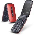 Panasonic KX-TU550EXR 4G Essentials Clamshell Mobile Phone for Seniors, 1.2 MP