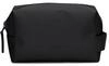 Rains Wash Bag Kleine Kulturbeutel, Erwachsene, Unisex, 01 Schwarz (Schwarz),
