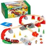 BRIO World 36004 - Smart Tech Sound Feuerwehreinsatz-Rettungsset - 41-teiliges