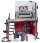 bruder 62702 - Bworld Feuerwehrstation mit Feuerwehrmann - Spielzeug ab 4 Jahre,