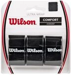 Wilson Overgrip Griffband, Ultra Wrap Overgrip, 3 St&uuml;ck, Schwarz, WRZ403000