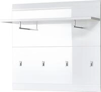 Germania 3575-84 Garderobenpaneel GW-Adana in Wei&szlig; Hochglanz, 96 x 90 x 31 cm