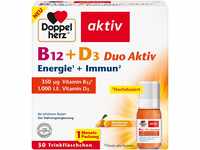 Doppelherz B12 + D3 Duo Aktiv - Hochdosiert mit Vitamin B12 + D3 zur Unterstützung