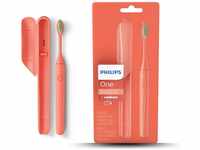 Philips One batteriebetriebene elektrische Zahnbürste, Farbe korall, HY1100/01