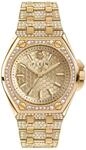 Philipp Plein Damen Analog Quarz Uhr mit Edelstahl Armband 7630615118949