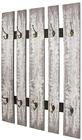 HAKU Wandgarderobe grau, MDF, Metall - Ma&szlig;e: B 65 cm x H 100 cm x T 9 cm, Style: