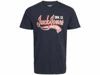 Jack & Jones Essentials Logo SS Crew Shirt Herren (Übergröße) - 3XL
