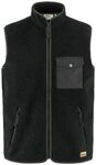 Fj&auml;llr&auml;ven Herren Vardag Pile Fleece Weste, Black/Dark Grey, M