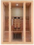 Infrarotkabine Infrarotsauna Oslo f&uuml;r 2 Personen, Mit Farblichttherapie, MP3 Player