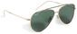 Ray-Ban Sonnenbrille RBR0101S Aviator reverse 001/VR Unisex Farbe Gold Glas Gr&uuml;n