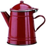 Ibili 910250 Konische Kaffeemaschine, emaillierter Stahl, rot, 0,5 L