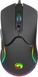 Marvo M359 800-3200 DPI Gaming-Maus mit RGB-Beleuchtung, Schwarz