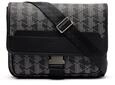 Lacoste Herren Nh4411lx Tasche, Monogram, Schwarz, Grau, Einheitsgr&ouml;&szlig;e