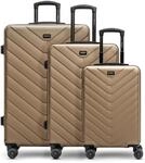 REDOLZ Hartschalen 3er Koffer-Set | Leichte Reise-Trolleys - hochwertiges ABS