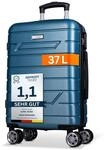 NOWI Bergamo Reisekoffer - Wasserabweisend, 8 Rollen 360&deg; Drehbar,