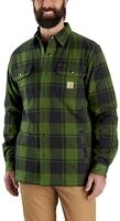 Carhartt Flannel Relaxed Fit Sherpa-Lined Shirt, Farbe:gr&uuml;n, Gr&ouml;&szlig;e:XL