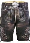 Edelnice Trachtenmode hochwertige Kurze Trachtenlederhose aus Ziegenleder Alex...