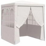 vidaXL Profi Partyzelt mit Seitenw&auml;nden UV-best&auml;ndig Wasserbest&auml;ndig Pavillon