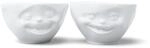 FIFTYEIGHT PRODUCTS / Sch&auml;lchen-2er Set &bdquo;Lachend & Zwinkernd (Porzellan, 200ml,
