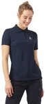 Odlo Wandershirt Damen F-Dry I Funktionsshirt Wandern Atmungsaktiv I Polo Shirt