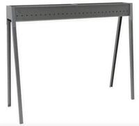 Lisa Kabelkanal mit Holzkohle aus aluminiertem Eisen - Torino 100 cm