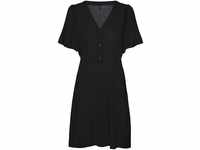 VERO MODA Damen Vmalba Short Dress Wvn Noos Kleid, Black 2, S EU