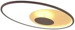 Lindby LED Deckenleuchte Feival dimmbar (Modern) in Braun aus Metall (1 flammig,) -