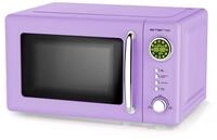 Lila/Purple/Violett 700 Watt Mikrowelle 20 Liter Garraum Drehteller Retro Design