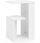 Wohnling Beistelltisch WL5.696 35x29,5x60 cm Holz Wei&szlig; Design Anstelltisch...