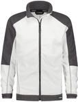 DASSY&reg; Kazan Zweifarbige Fleecejacke - Gr&ouml;&szlig;e M - WEI&szlig;/ZEMENTGRAU