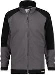 DASSY&reg; Kazan Zweifarbige Fleecejacke - Gr&ouml;&szlig;e S - ZEMENTGRAU/SCHWARZ