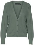 VERO Moda Damen Vmnewlexsun Ls Short V-Neck Car Ga Noos Strickjacke