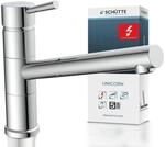SCH&Uuml;TTE 33790 UNICORN Niederdruck-K&uuml;chenarmatur 150&deg; schwenkbar, Wasserhahn f&uuml;r