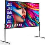 ESMART Economy EXA Mobile Lightweight Faltrahmenleinwand auf Rollen 221 x 125 cm