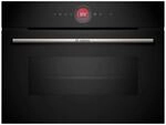 Bosch CBG7341B1, Serie 8 Smarter Einbau-Kompaktbackofen, 60 x 45 cm, Made in Germany,
