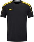 JAKO Kinder Trikot Power (Kurzarm), Schwarz/Citro, 140