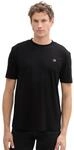 TOM TAILOR Denim Herren Slim Fit T-Shirt in Unifarben aus Baumwolle