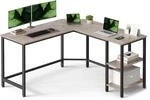 VASAGLE Schreibtisch, L-f&ouml;rmiger Computertisch, 138 x 138 x 76 cm, Eckschreibtisch