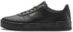PUMA Damen Carina L Sneakers, Puma Black-Puma Black-Puma Team Gold, 42.5 EU