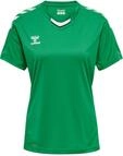 hummel Core XK Poly Jersey S/S Damen Trikot, Kurzarm Sport T-Shirt, Sportkragen mit