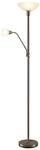 Lindby Stehlampe, Deckenfluter verstellbarer Lesearm Standleuchte 1x E27 max....