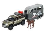 Majorette - Land Rover Defender mit Pferdeanh&auml;nger &ndash; hochwertiges Modellgespann