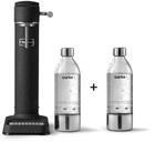 Aarke Carbonator 3, Wassersprudler aus Edelstahl im Mattschwarz Finish mit 2x