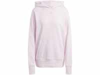 Adidas Damen Hooded Sweat Bluv Q1 Hd SWT, Clear Pink/Silver Dawn, IC0804, L