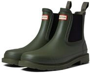 HUNTER Commando Chelsea Womens Wellington Boots 40-41 EU Dark Olive